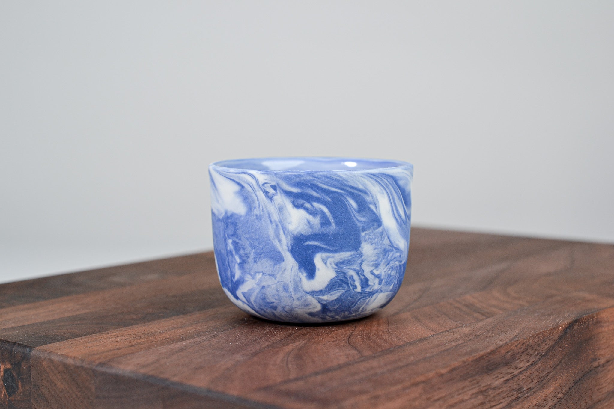 Espresso hrnek z porcelánu - Flow - 70 ml - modrý porcelán