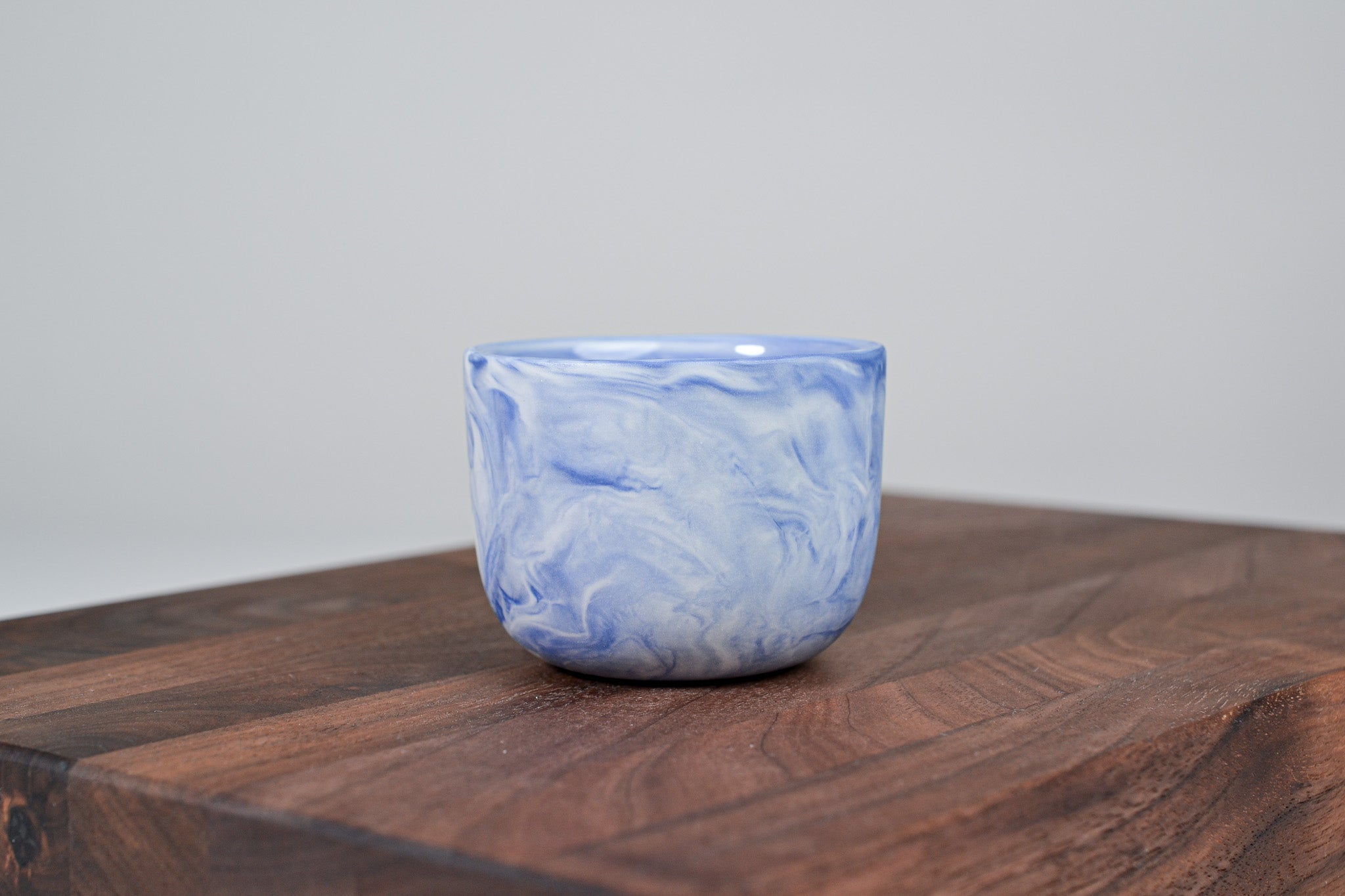 Espresso hrnek z porcelánu - Flow - 70 ml - modrý porcelán