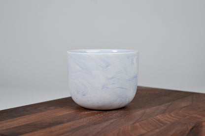 Kávový hrnek z porcelánu - Flow - modrý - 200 ml